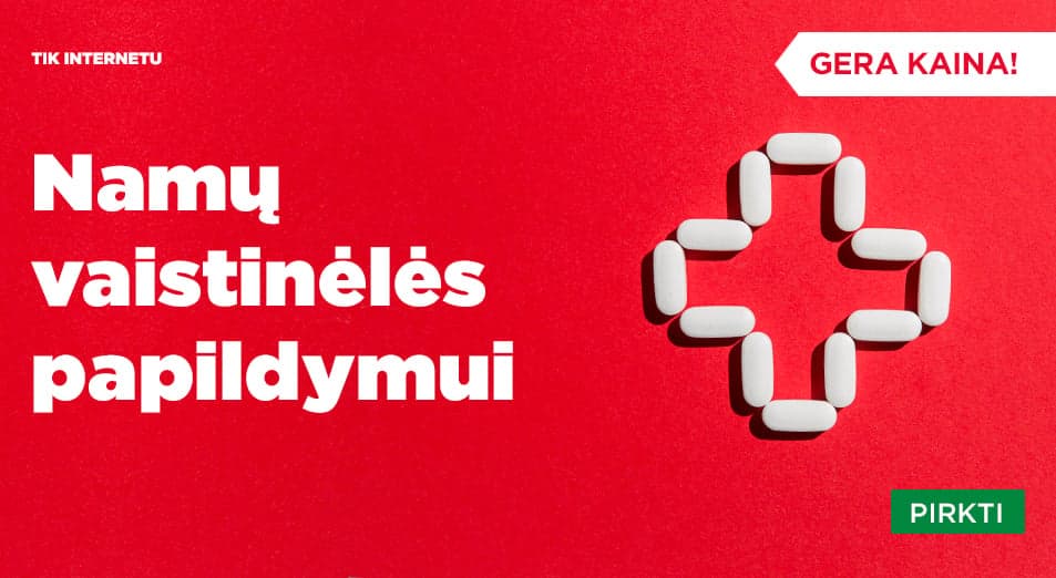 Gera kaina! Namų vaistinėlės papildymui.
