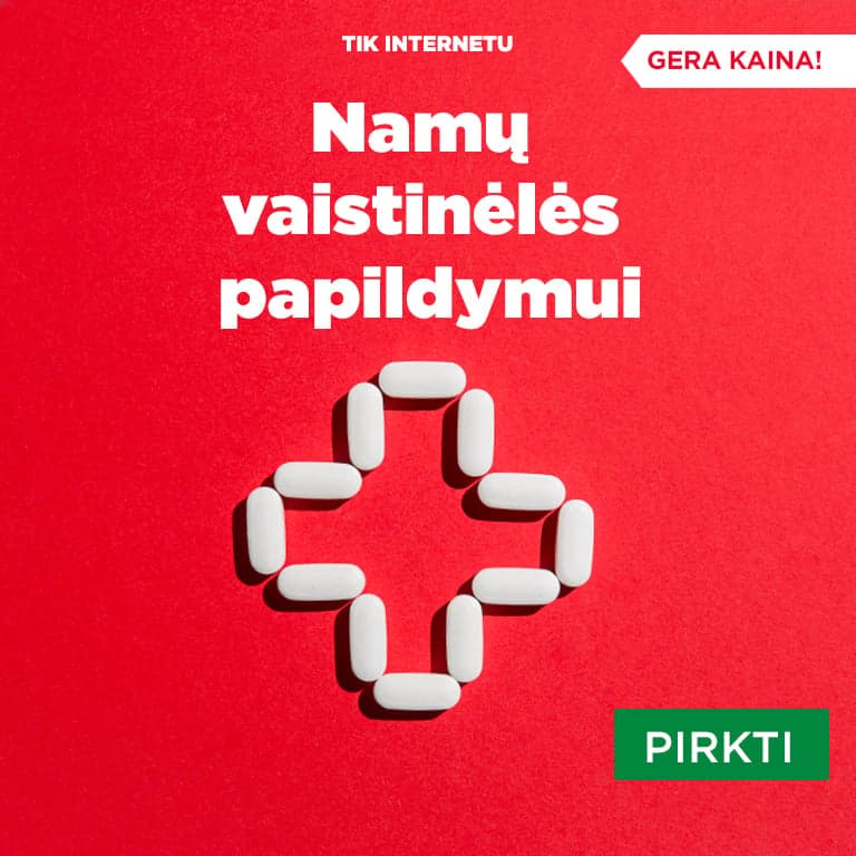 Gera kaina! Namų vaistinėlės papildymui.