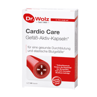 DR. WOLZ aktyvios kapsulės kraujagyslėms CARDIO CARE, 60 kapsulių