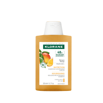 KLORANE maitinamasis šampūnas sausiems plaukams su mango sviestu, 100 ml