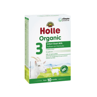 HOLLE ekologiškas ožkų pieno mišinys kūdikiams Nr. 3, nuo 10 mėn., LT-EKO-001, 400 g