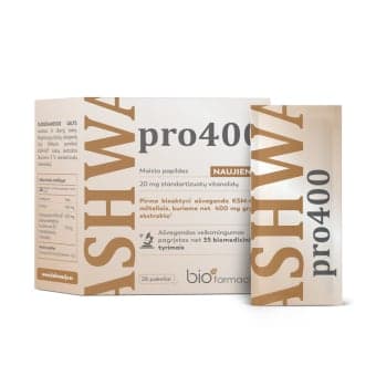 BIOFARMACIJA ASHWA PRO 400 mg, 28 pakelių