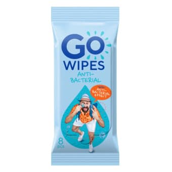 GOWIPES, Drėgnos servetėlės Anti-Bacterial, 8 vnt.
