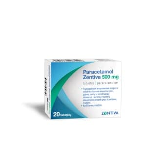 PARACETAMOL ZENTIVA, 500mg, 20 tablečių, Tabletės, N20