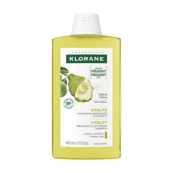 KLORANE tonizuojantis šampūnas su citrusais linkusiems riebaluotis plaukams CITRUS, 400 ml