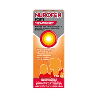 NUROFEN FORTE STRAWBERRY, 40mg/ml, 100ml, geriamoji suspensija, N1
