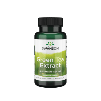 SWANSON ŽALIOSIOS ARBATOS EKSTRAKTAS 500 MG, 60 kapsulių