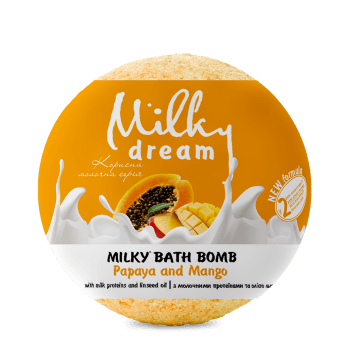 MILKY DREAM, Vonios burbulas Milky Papaja&Mangas, 100 g