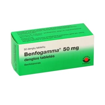 Benfogamma, 50mg, dengtos tabletės, N50