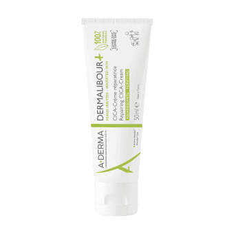 A-DERMA intensyvaus poveikio atkuriamasis veido ir kūno kremas DERMALIBOUR+CICA, 50 ml