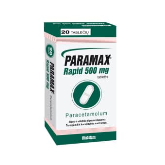 PARAMAX RAPID, 500mg, Tabletės, N20