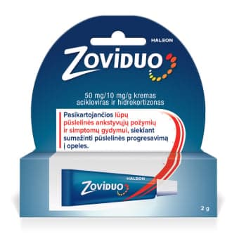 ZOVIDUO 50 mg/10 mg/g, Kremas, N1