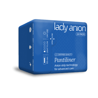 LADY ANION kasdieniai įklotai su anijonų juostele, 24 vnt.