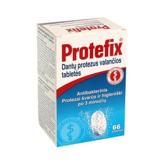 PROTEFIX tabletės protezams valyti, 66 Tabletės