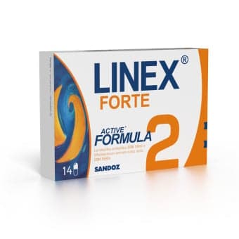 LINEX FORTE, 14 kietosios kapsulės