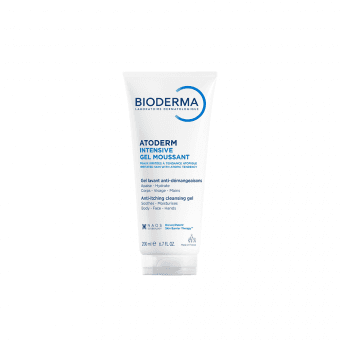 BIODERMA gelinis putojantis prausiklis sudirgusiai, atopiškai odai ATODERM INTENSIVE GEL MOUSSANT, 200 ml