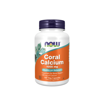 NOW Coral Calcium 1000mg, 100 kapsulių