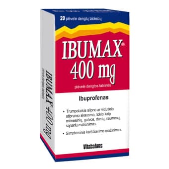IBUMAX, 400mg, plėvele dengtos tabletės, N20