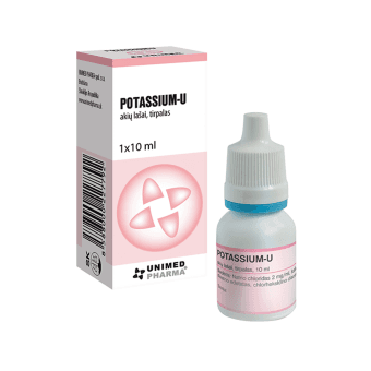 POTASSIUM-U akių lašai, 10 ml