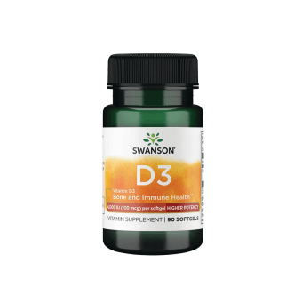 SWANSON, Vitaminas D3 4000TV Su Linų Sėmenų aliejumi, 90 minkštų kapsulių