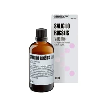 Salicilo rūgštis 1 %, 10mg/ml, 80 ml, odos tirpalas, N1
