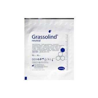 GRASSOLIND NEUTRAL sterilus tinklelinis tvarstis, 10 x 20 cm, 1 vnt.