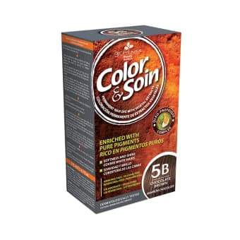 COLOR & SOIN plaukų dažai be amoniako 4N Natural Chestnut, 135 ml