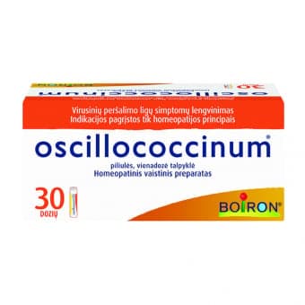 OSCILLOCOCCINUM, piliulės, vienadozė talpyklė, N30
