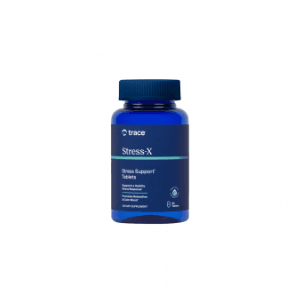 TRACE MINERALS Stress x b grupė su grybų fermentais, 120 tablečių