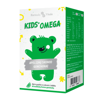 FORMULA VITALE KIDS+ OMEGA, 60 guminukų