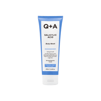 Q+A kūno prausiklis su salicilo rūgštimi, 250 ml