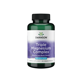 SWANSON, Trigubas Magnio Kompleksas 400 Mg, 100 kapsulių