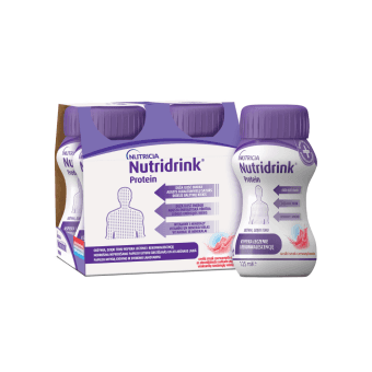 Nutridrink Protein, šaldytų raudonųjų vaisių sk, 4X125ml, 4 vnt.