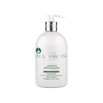 BAYLIS & HARDING antibakterinis rankų prausiklis JASMINE & APPLE BLOSSOM, 500 ml