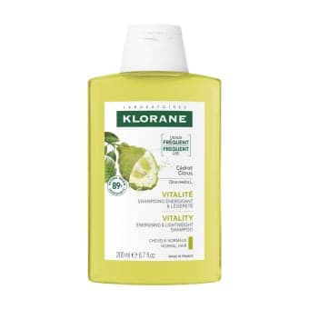 KLORANE tonizuojantis šampūnas su citrusais linkusiems riebaluotis plaukams, 200 ml