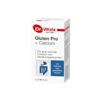 Gluten Pro + Calcium Dr. Wolz, 60 kapsulių