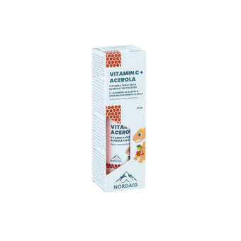 NORDAID purškiamas vitaminas C + acerola vaikams, 30 ml
