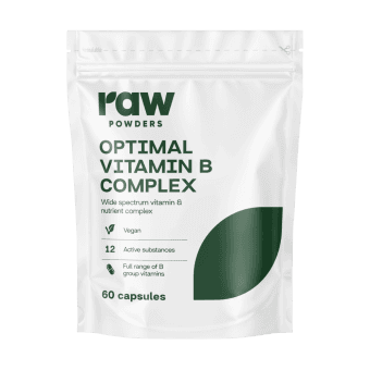 RAW POWDERS VITAMINO B KOMPLEKSAS, 60 kapsulių