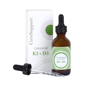 CURESUPPORT skystas liposominis K2 + D3, 60 ml