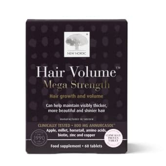 NEW NORDIC, HAIR VOLUME MEGA STRENGTH, 60 tablečių