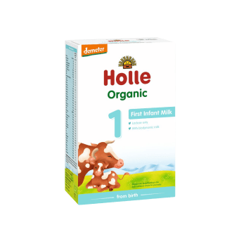 HOLLE ekologiškas pradinio maitinimo pieno mišinys kūdikiams Nr. 1, nuo gimimo, LT-EKO-001, 400 g