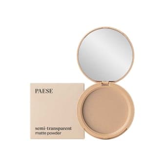 PAESE skaidri kompaktinė pudra MATTE POWDER SEMITRANSPARENT, spalva 5A, 9 g
