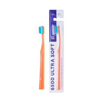 WOOM labai minkštas dantų šepetėlis 6500 ULTRA SOFT, 1 vnt.