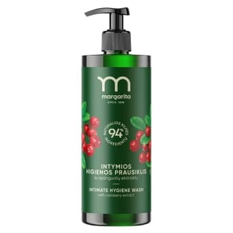 MARGARITA intymios higienos prausiklis su spanguolių ekstraktu, 400 ml