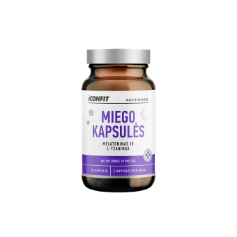 ICONFIT miego kapsulės (melatoninas ir melisa), 90 kapsulių