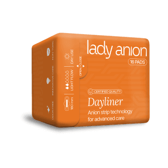 LADY ANION įklotai su sparneliais ir anijonų juostele, 16 vnt.