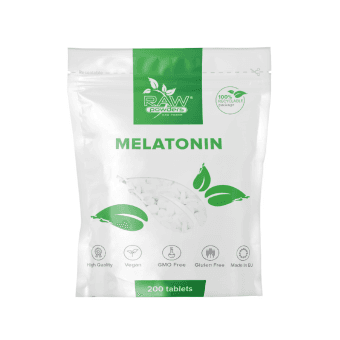 RAW POWDERS MELATONINAS, 200 tablečių