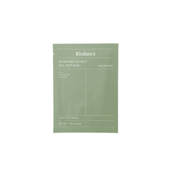 BIODANCE lakštinė kaukė REFRESHING SEA KELP REAL DEEP, 34 g