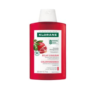 KLORANE šampūnas su granatų ekstraktu dažytiems plaukams, 200 ml