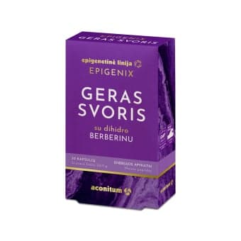 EPIGENIX Geras svoris, 30 kapsulių